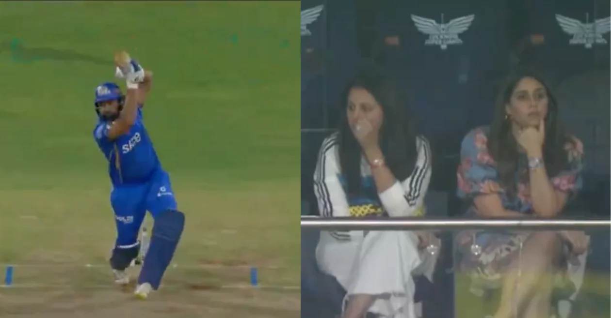 WATCH: Rohit Sharma’s early dismissal on his birthday leaves wife Ritika Sajdeh heartbroken | IPL 2024, LSG vs MI