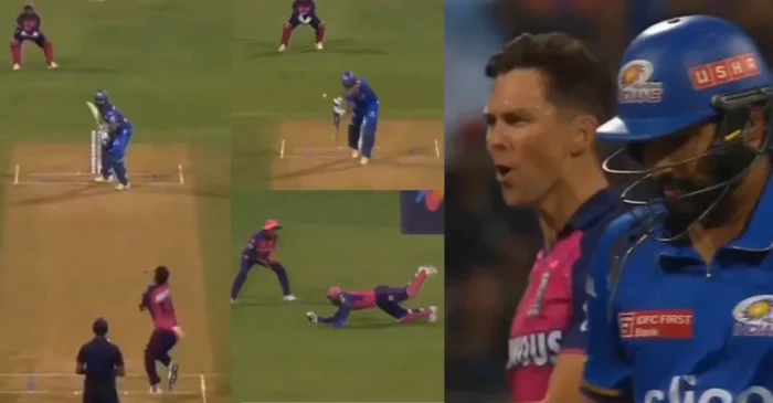 IPL 2024 [WATCH]: Trent Boult stuns Wankhede after dismissing Rohit Sharma for a golden duck in MI vs RR clash