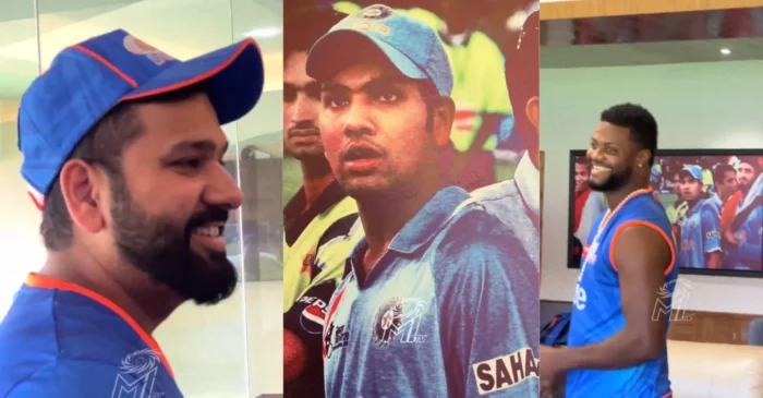 WATCH: Rohit Sharma’s cheeky response after seeing his 20-year-old version | IPL 2024