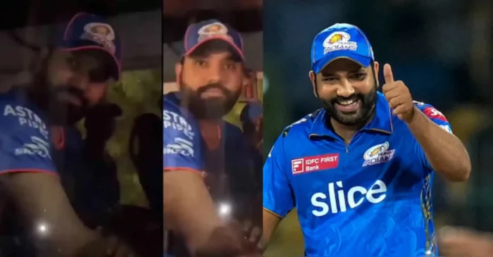 IPL 2024 [WATCH]: Rohit Sharma reacts to “Humara Captain kaisa ho” chants after the team bus gets stuck in traffic