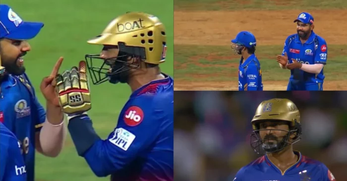 ‘Shabaash DK’: Rohit Sharma teases Dinesh Karthik with T20 World Cup jibe during MI vs RCB clash in IPL 2024, video goes viral