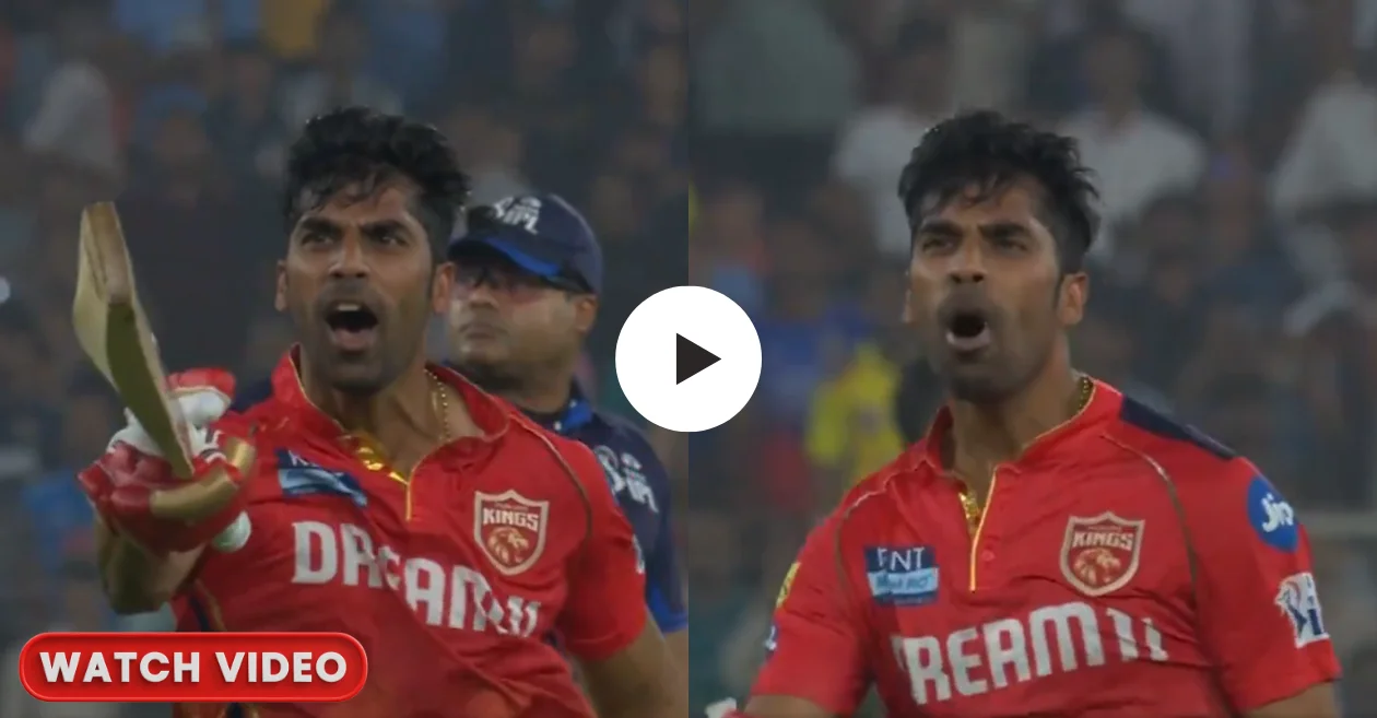 Exciting Bat Point Celebration by Shashank Singh as PBKS Defeats GT in IPL 2024 [WATCH]