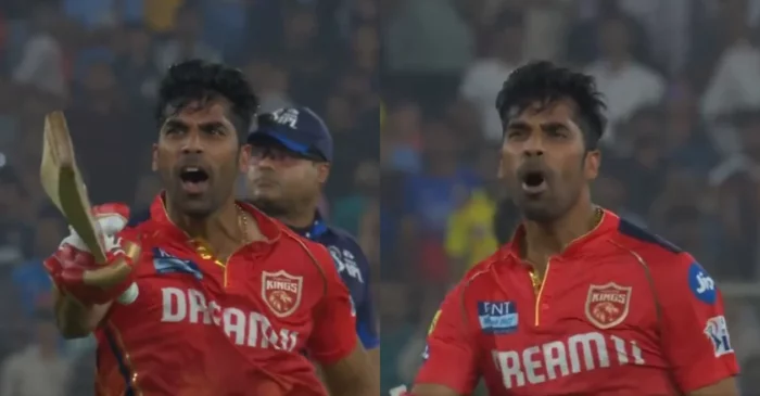 IPL 2024 [WATCH]: Shashank Singh celebrates PBKS’ victory over GT with a ‘bat point celebration’ in a pumped up manner