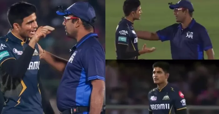 WATCH: Shubman Gill engages in a heated exchange with umpire over wide ball review fiasco during RR vs GT clash | IPL 2024
