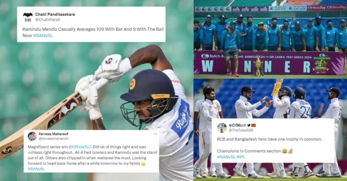 Twitter reactions: Kamindu Mendis’ stellar performance leads Sri Lanka to whitewash Bangladesh in the Test series