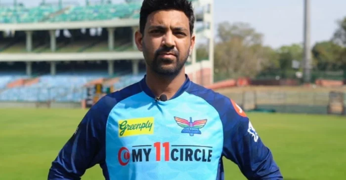 Swapnil Singh with Lucknow Super Giants