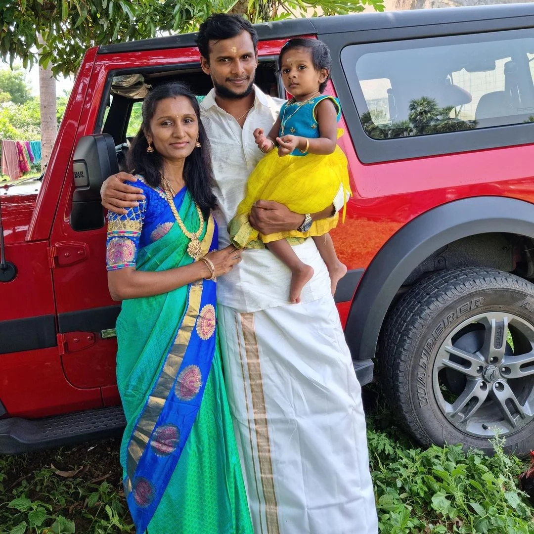 T Natarajan’s wife Pavithra Natarajan