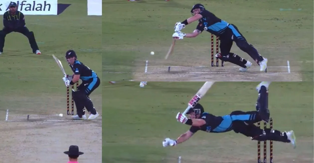 PAK vs NZ [WATCH]: Tim Seifert attempts a daring full-stretch shot against Mohammad Amir during 5th T20I