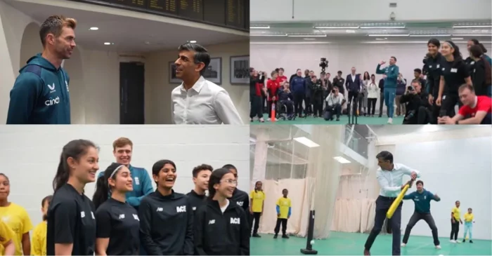WATCH: UK PM Rishi Sunak takes on James Anderson during a net session; hopes for an England’s call up