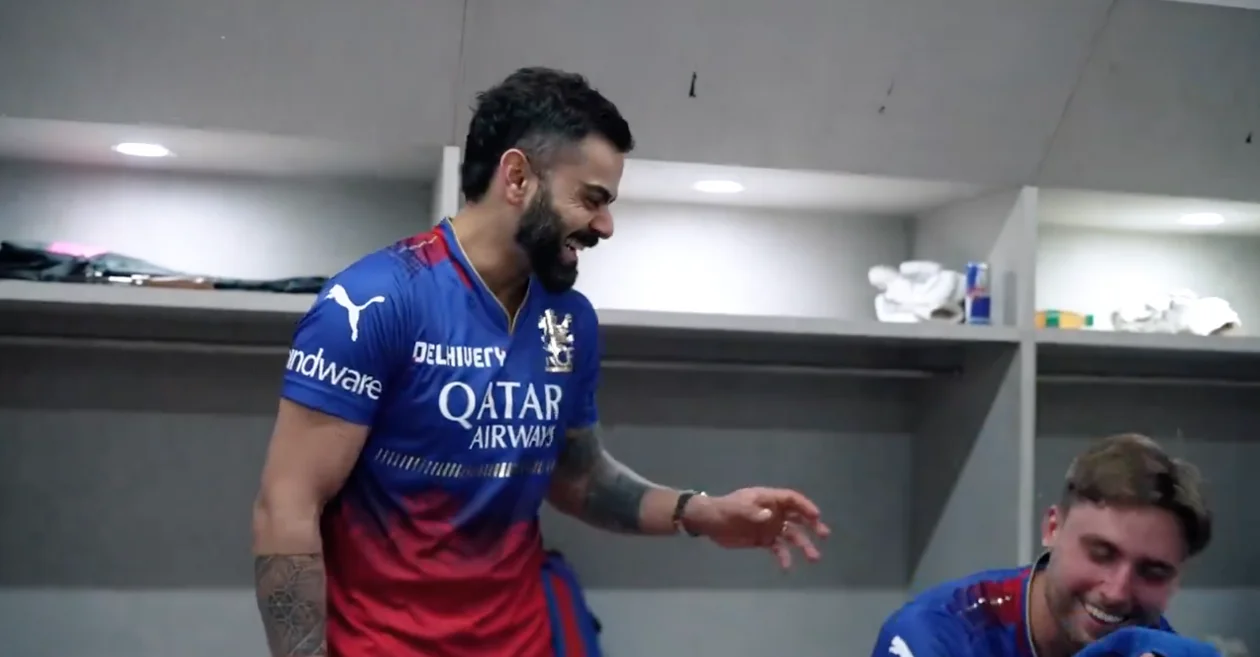 IPL 2024: Virat Kohli and Will Jacks Showcase Hilarious Banter in RCB Dressing Room with ‘Next 50 in 10 balls’ Challenge [VIDEO]