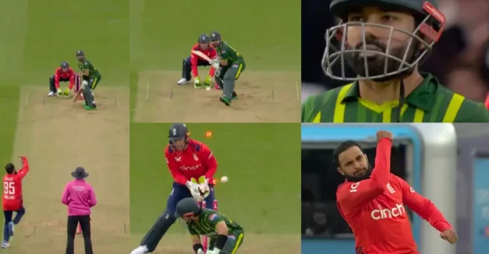 ENG vs PAK [WATCH]: Adil Rashid delivers a dream ball to send Mohammad Rizwan packing during 4th T20I
