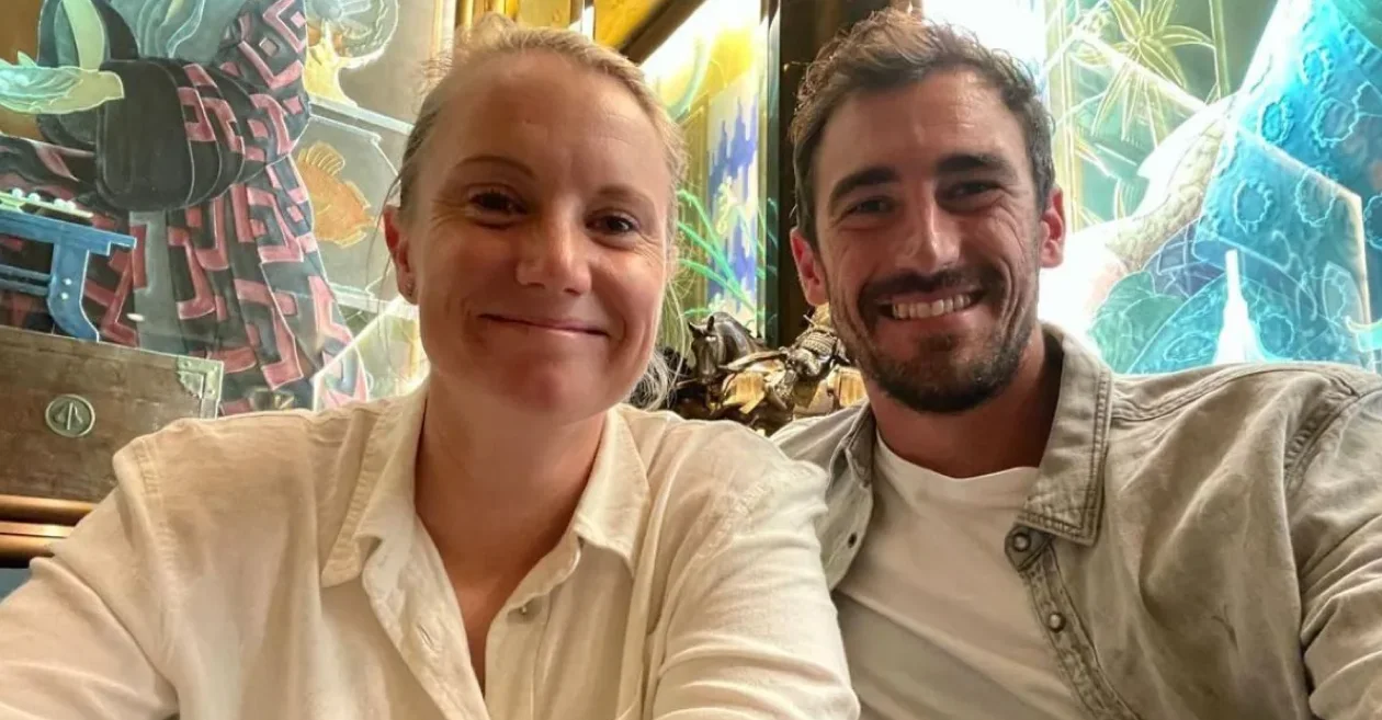 Mitchell Starc showers love on wife Alyssa Healy after KKR wins the IPL 2024 title