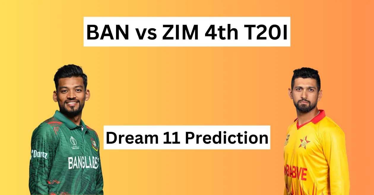 <div>BAN vs ZIM 2024, 4th T20I: Match Prediction, Dream11 Team, Fantasy Tips & Pitch Report | Bangladesh vs Zimbabwe</div>