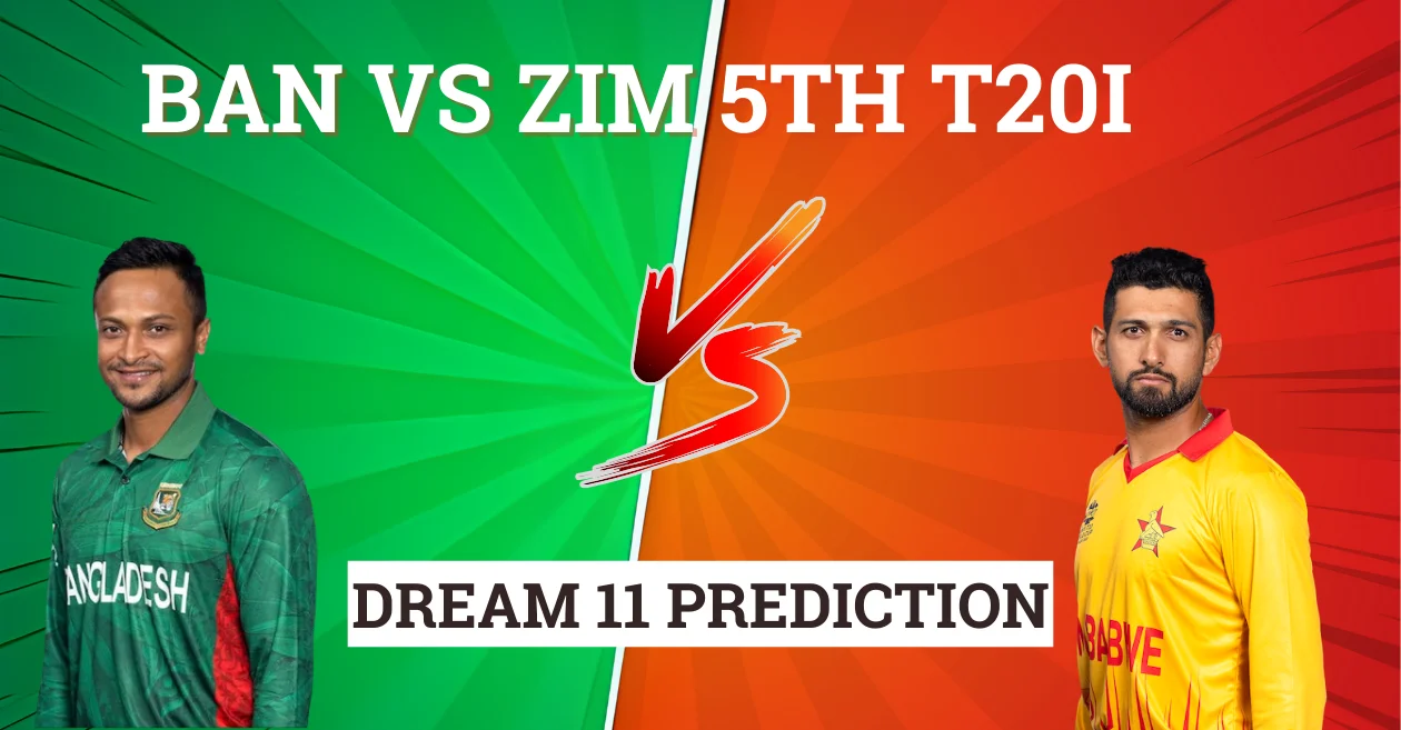 <div>BAN vs ZIM 2024, 5th T20I: Match Prediction, Dream11 Team, Fantasy Tips & Pitch Report | Bangladesh vs Zimbabwe</div>