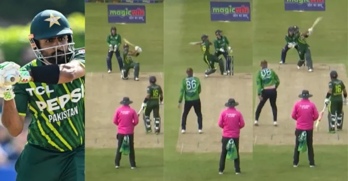 WATCH: Babar Azam hits 4 massive sixes off Benjamin White in the third T20I against Ireland