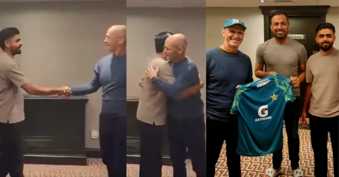 WATCH: Babar Azam welcomes Gary Kirsten with a hug prior to ENG vs PAK T20I series