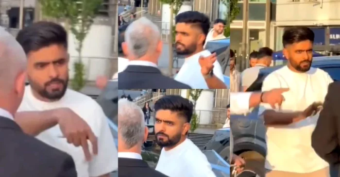 WATCH: Angry Babar Azam loses cool at fans for mobbing him in Cardiff – ENG vs PAK