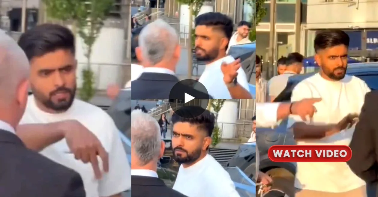 Watch Angry Babar Azam Loses Cool At Fans For Mobbing Him In Cardiff