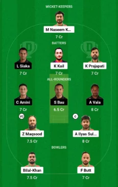 Dream 11 Team OMN vs PNG