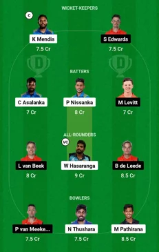 Dream 11 Team SL vs NED