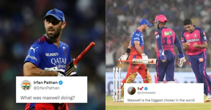 IPL 2024: Fans mercilessly roast Glenn Maxwell for his poor show during RR vs RCB Eliminator clash