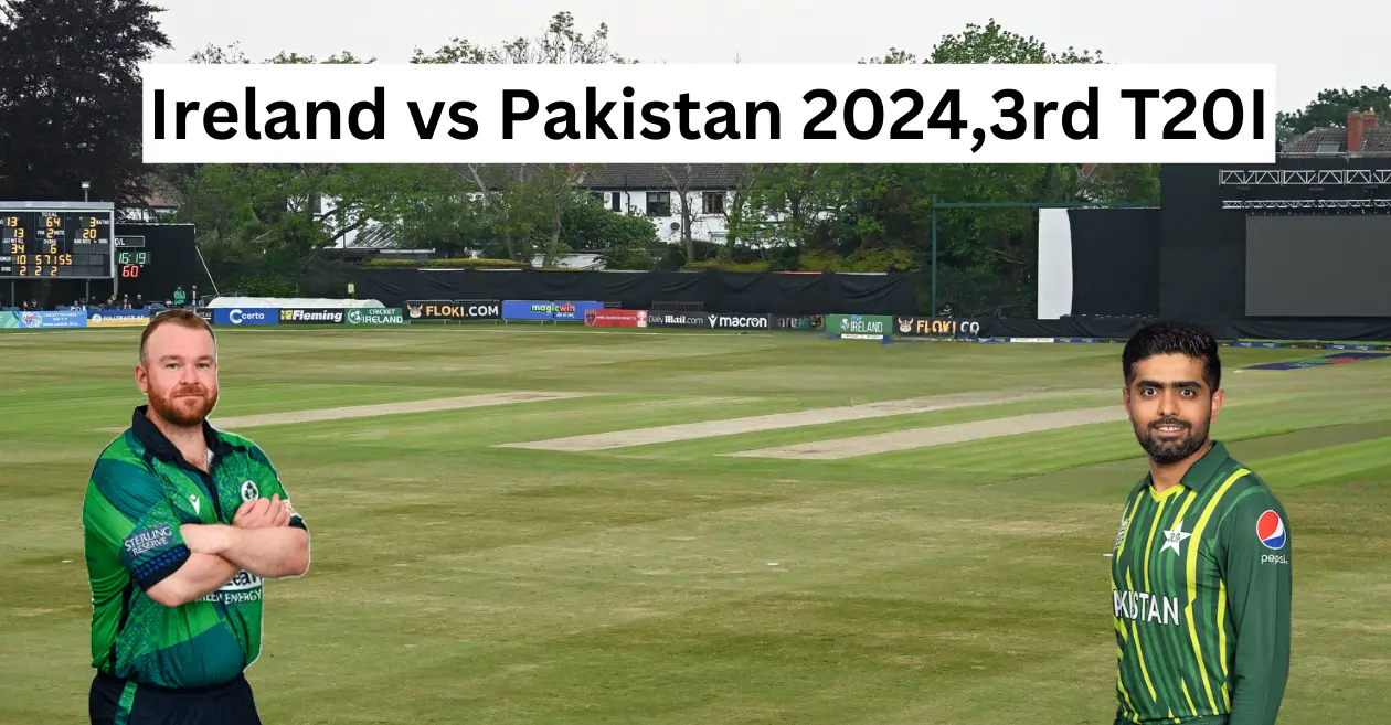 <div>IRE vs PAK, 3rd T20I: Clontarf Cricket Club Pitch Report, Dublin Weather Forecast, T20 Stats & Records | Ireland vs Pakistan 2024</div>