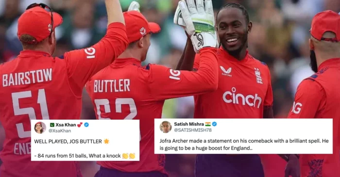 Twitter reactions: Jos Buttler, Jofra Archer shine as England takes series lead over Pakistan