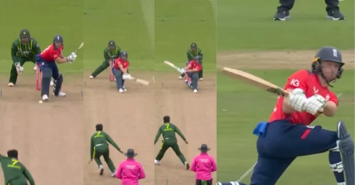 WATCH: Jos Buttler hits a spectacular reverse sweep six against Shadab Khan in ENG vs PAK 2nd T20I
