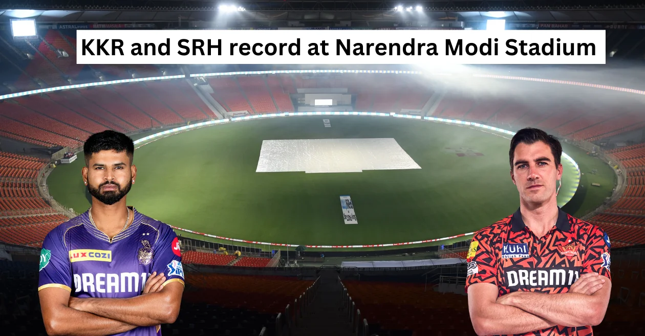 KKR and SRH IPL record at Narendra Modi Stadium in Ahmedabad