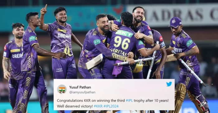 Twitter erupts as KKR thrash SRH in a one-sided final contest to clinch the IPL 2024 title