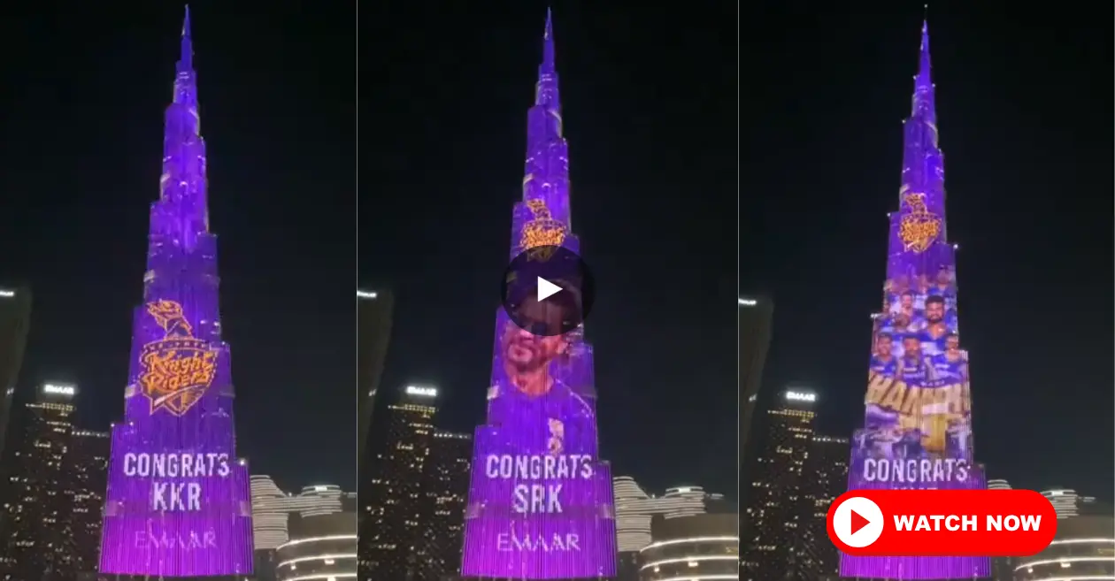 Burj Khalifa illuminates the sky to celebrate KKR’s victory in IPL 2024 final