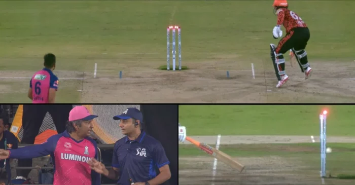 WATCH: Kumar Sangakkara loses calm as TV umpire rules Travis Head ‘Not Out’ despite bat in the air | SRH vs RR, IPL 2024