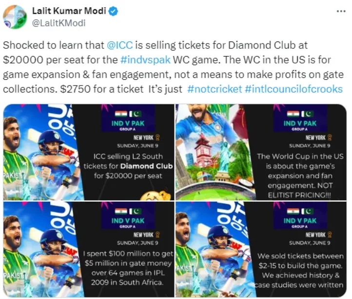 Lalit Modi's tweet (screengrab X)