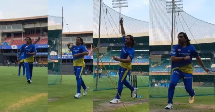 IPL 2024 [WATCH]: MS Dhoni exhibits his bowling avatar ahead of crucial RCB vs CSK match