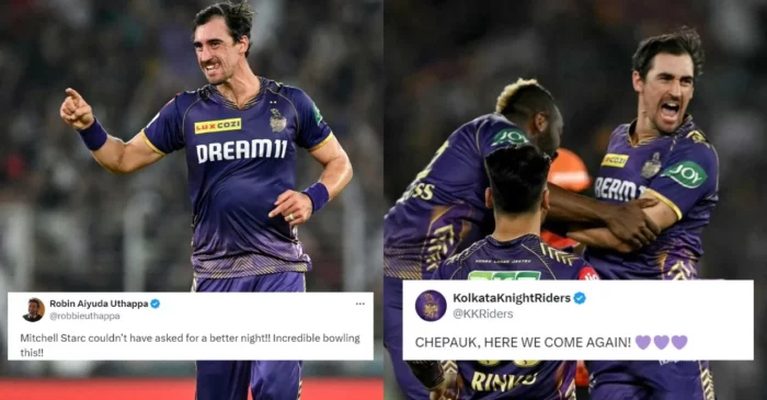 Twitter erupts as Mitchell Starc’s relentless bowling leads KKR to IPL 2024 final with victory over SRH in Qualifier 1