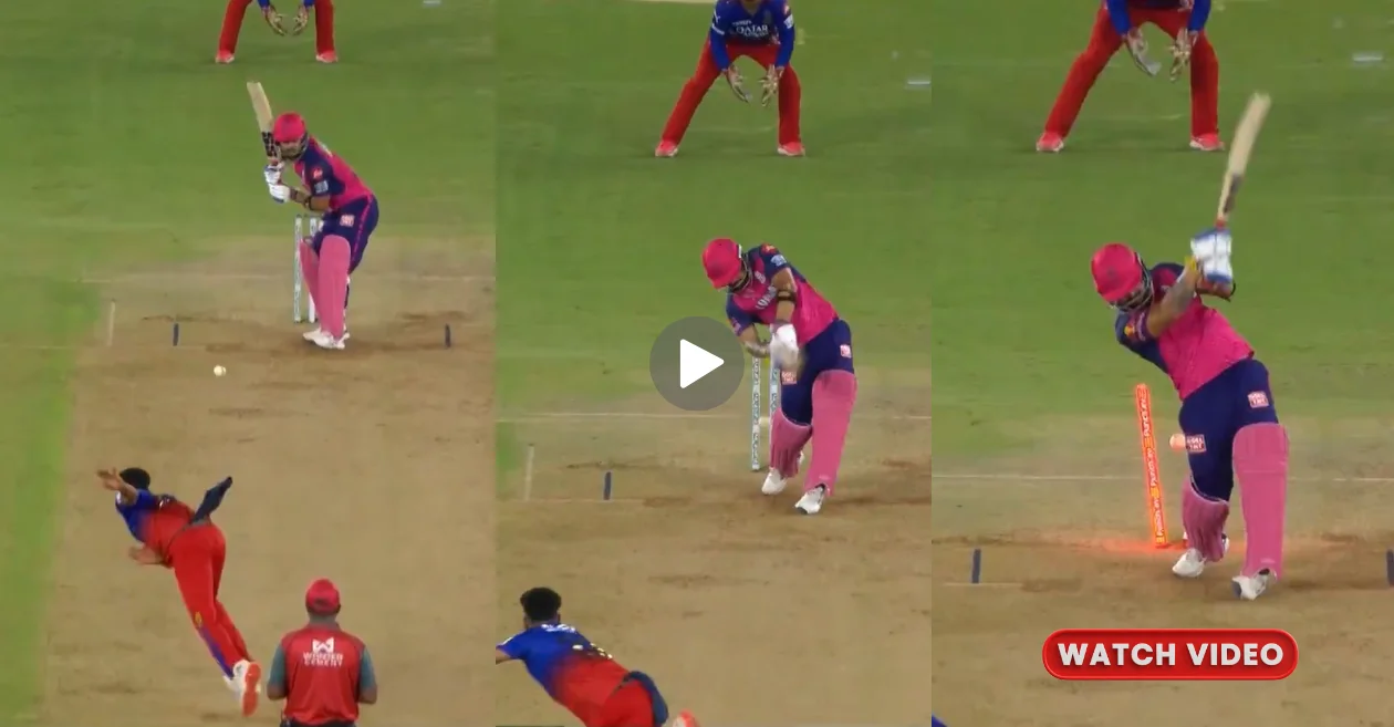 IPL 2024: Mohammed Siraj impresses with a stunning in-swinger to dismiss Riyan Parag in the RR vs RCB match (WATCH)