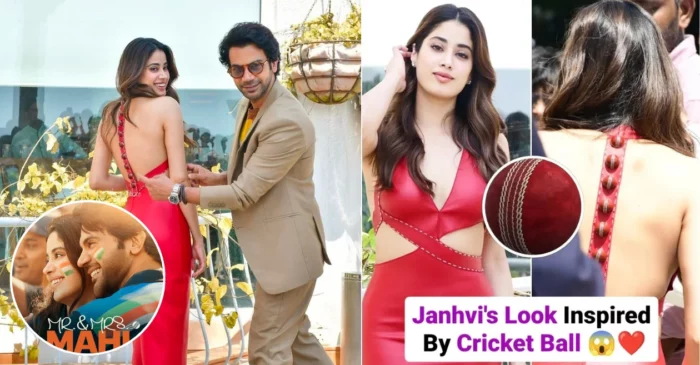 Mr & Mrs Mahi: Cricket balls on Janhvi Kapoor’s red-hot backless dress; Rajkummar Rao’s reaction Rao’s reaction is unmissable