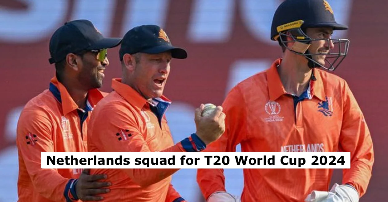 Netherlands leave out key players in their 15-man T20 World Cup 2024 squad