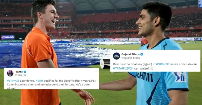 Fans react as SRH qualifies for IPL 2024 playoffs after rain abandons match against GT