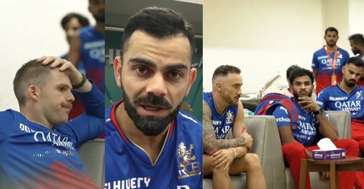 IPL 2024 [WATCH]: Heart-wrenching scenes unfold in the RCB dressing room following their exit from the tournament