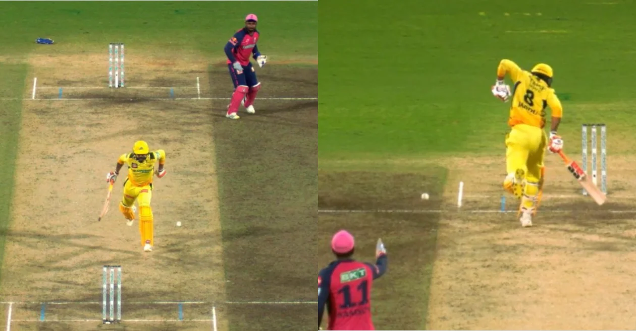 CSK vs RR: Ravindra Jadeja given out obstructing the field | IPL 2024