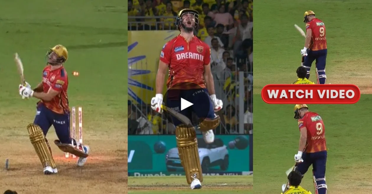 VIDEO: Rilee Rossouw expresses frustration as he smashes bat with pad and yells after falling to Shardul Thakur in intense CSK vs PBKS match | IPL 2024