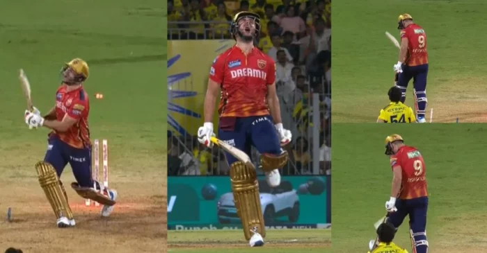 WATCH: Rilee Rossouw hits his bat with pad and screams in anger after becoming victim of Shardul Thakur in CSK vs PBKS clash | IPL 2024