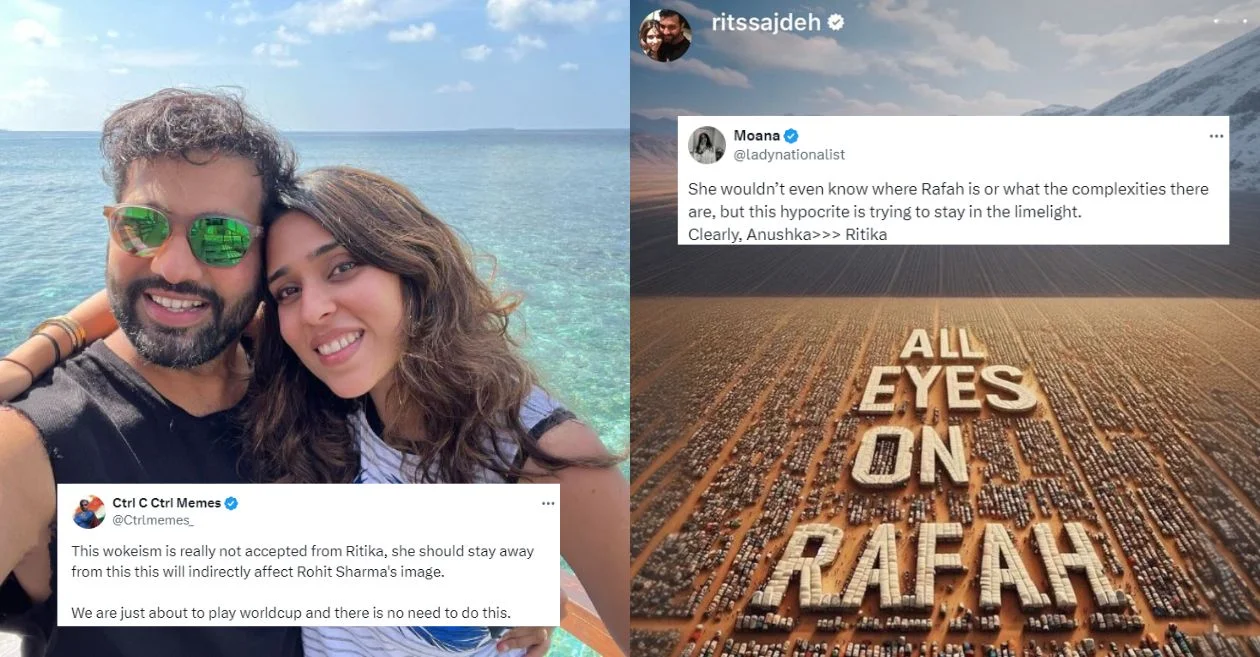 Fans troll Rohit Sharma’s wife Ritika for her ‘Rafah’ story; deletes it later after facing backlash