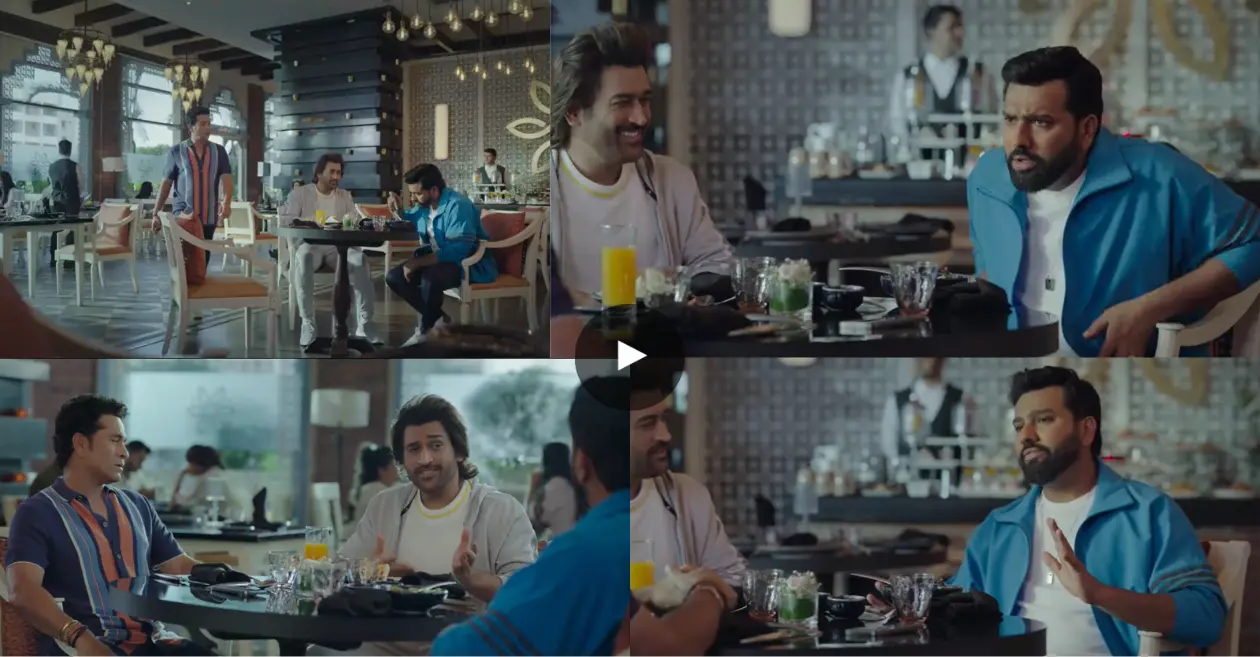 Video: Rohit Sharma has a hilarious retirement discussion with MS Dhoni and Sachin Tendulkar.