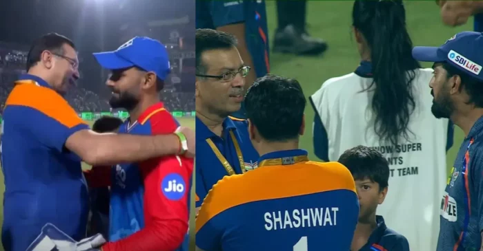 IPL 2024: Sanjeev Goenka embraces Rishabh Pant and engages in a chat with KL Rahul after DC vs LSG clash
