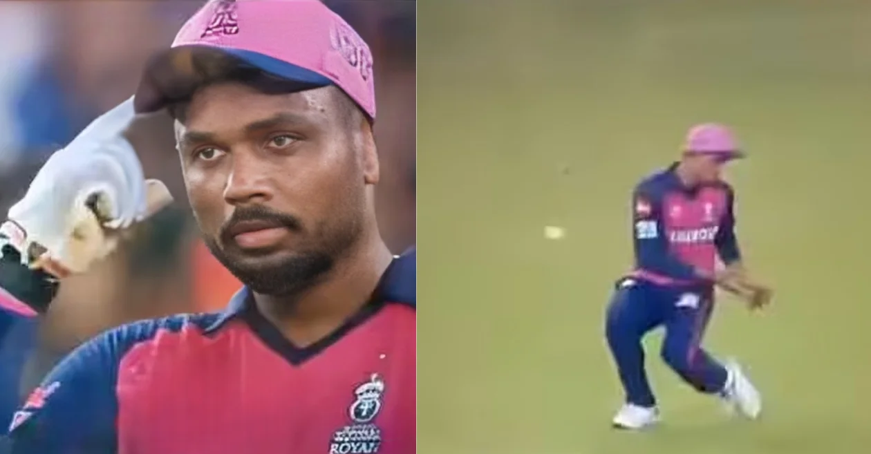 IPL 2024 [WATCH]: Sanju Samson gestures Yashasvi Jaiswal to ‘use the mind’ after his floppy fielding in RR vs RCB match