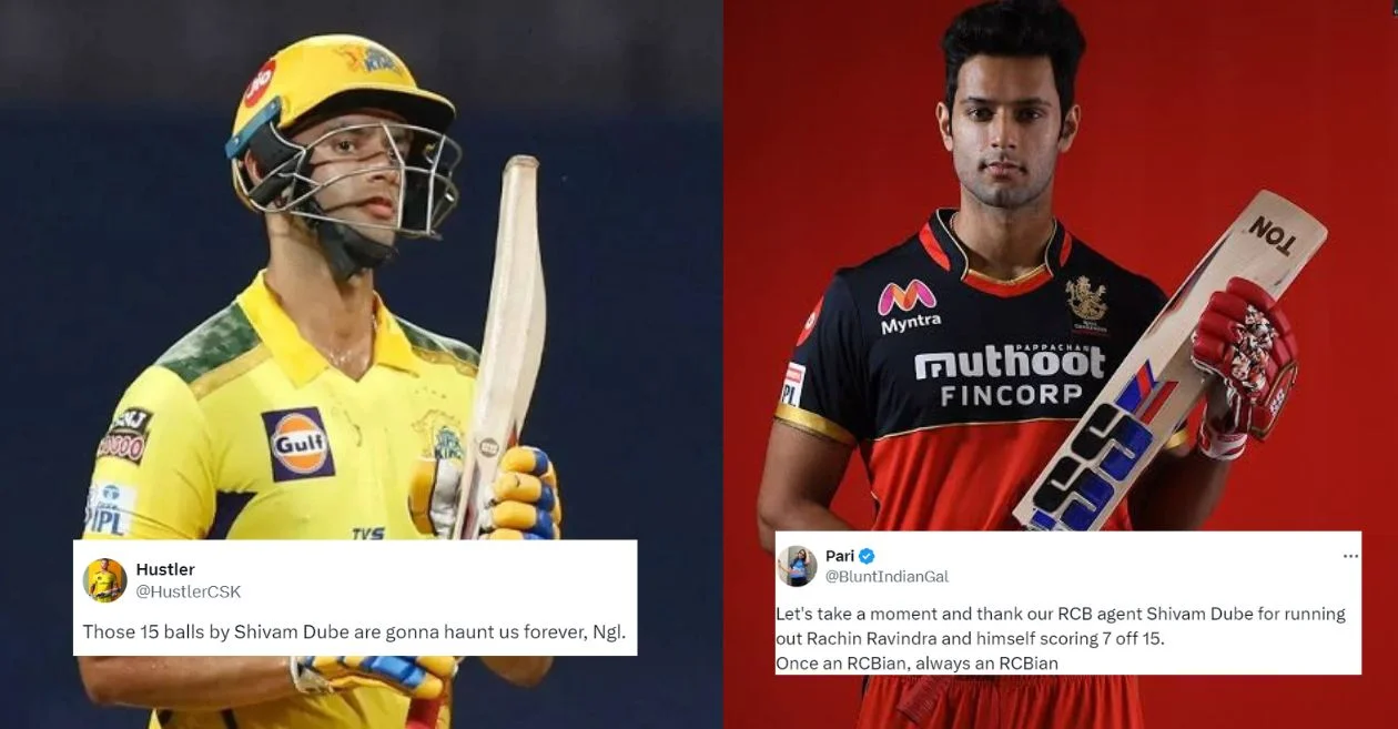 IPL 2024 Lovers brutally troll Shivam Dube after his flop display with