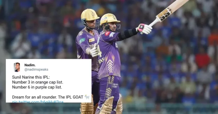 Twitter reactions: Sunil Narine leads KKR to dominating win over LSG in IPL 2024