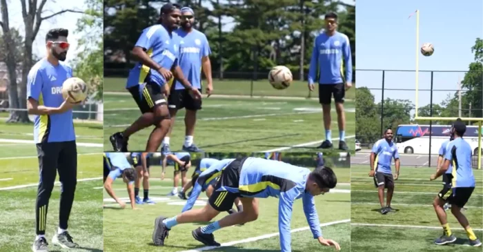 WATCH: Indian players play foot volley during training session ahead of T20 World Cup 2024